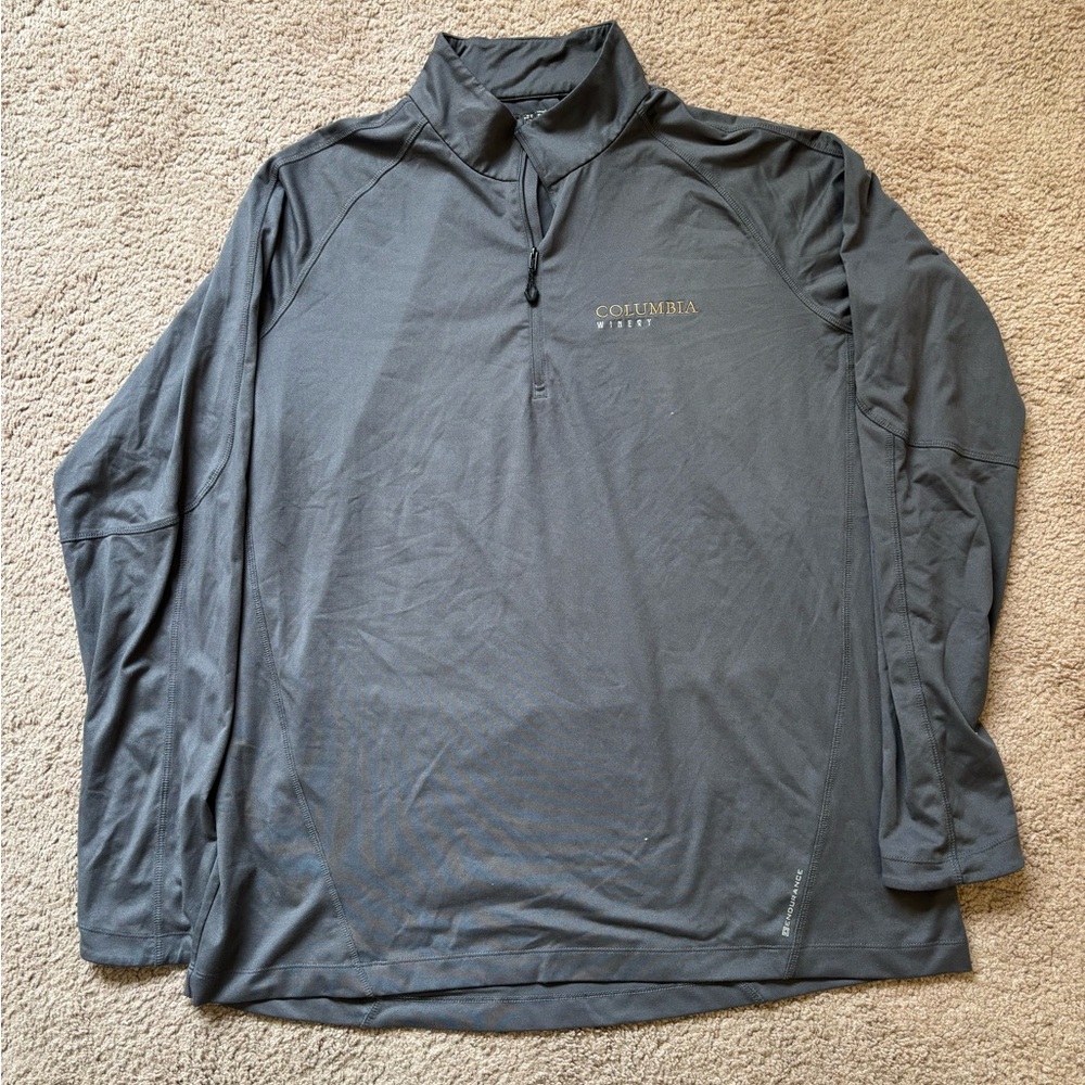 “Columbia Winery” Gray Quarter-Zip Pullover